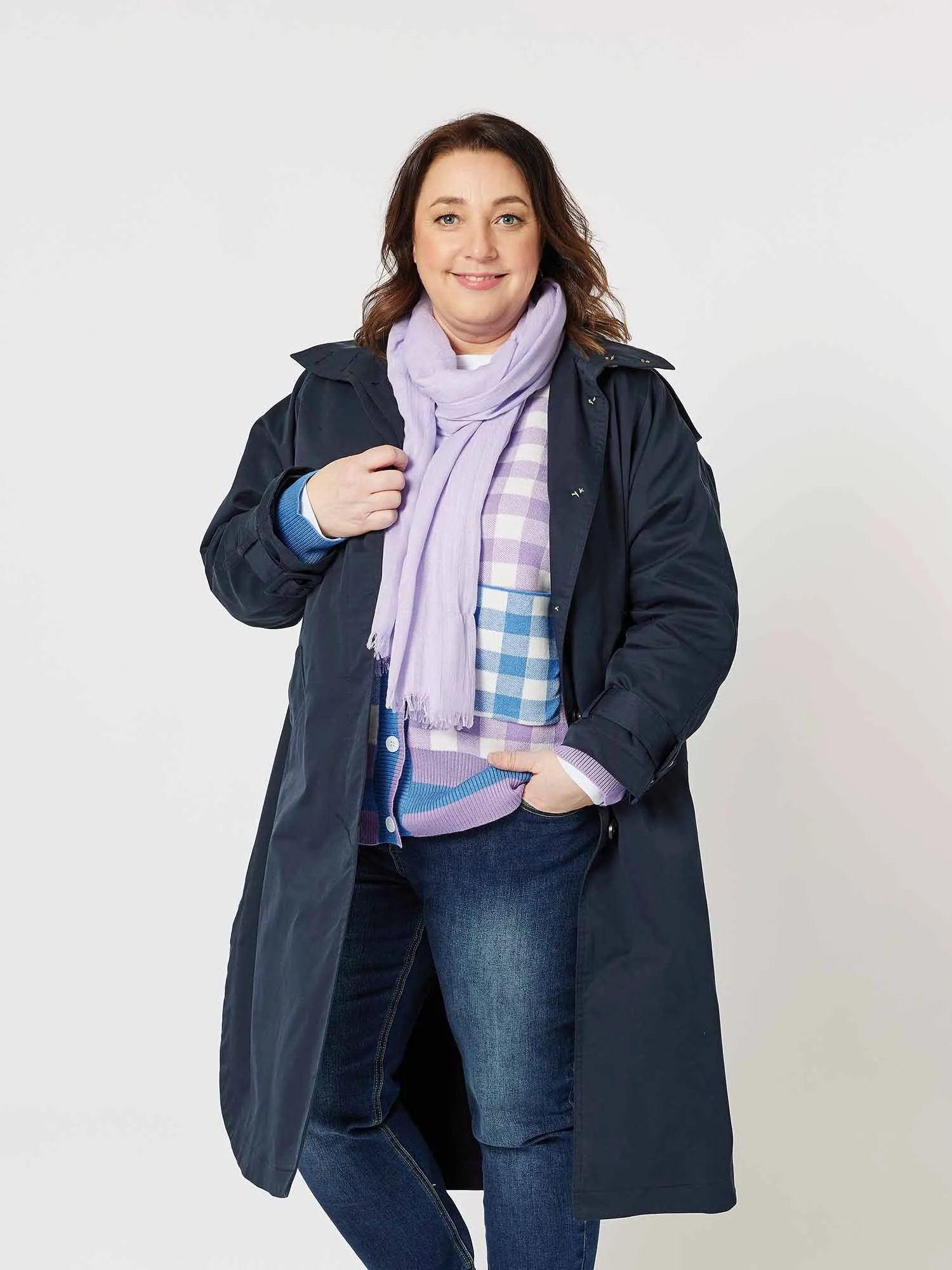 Plain Scarf - Lilac sold by RC & Co