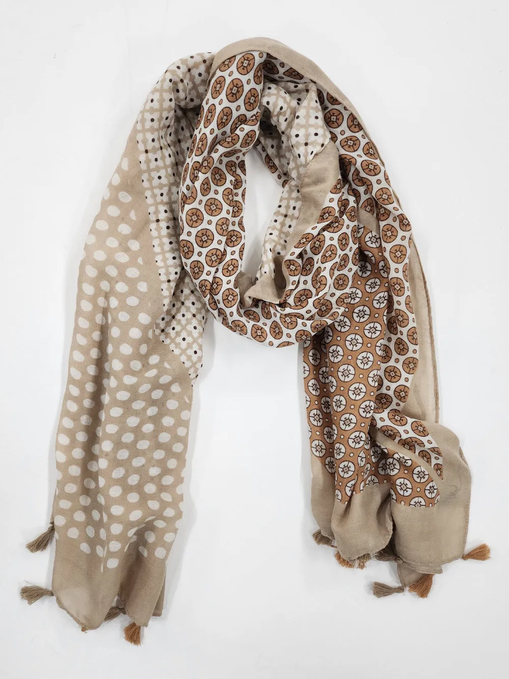 Spot Scarf - Natural sold by RC & Co