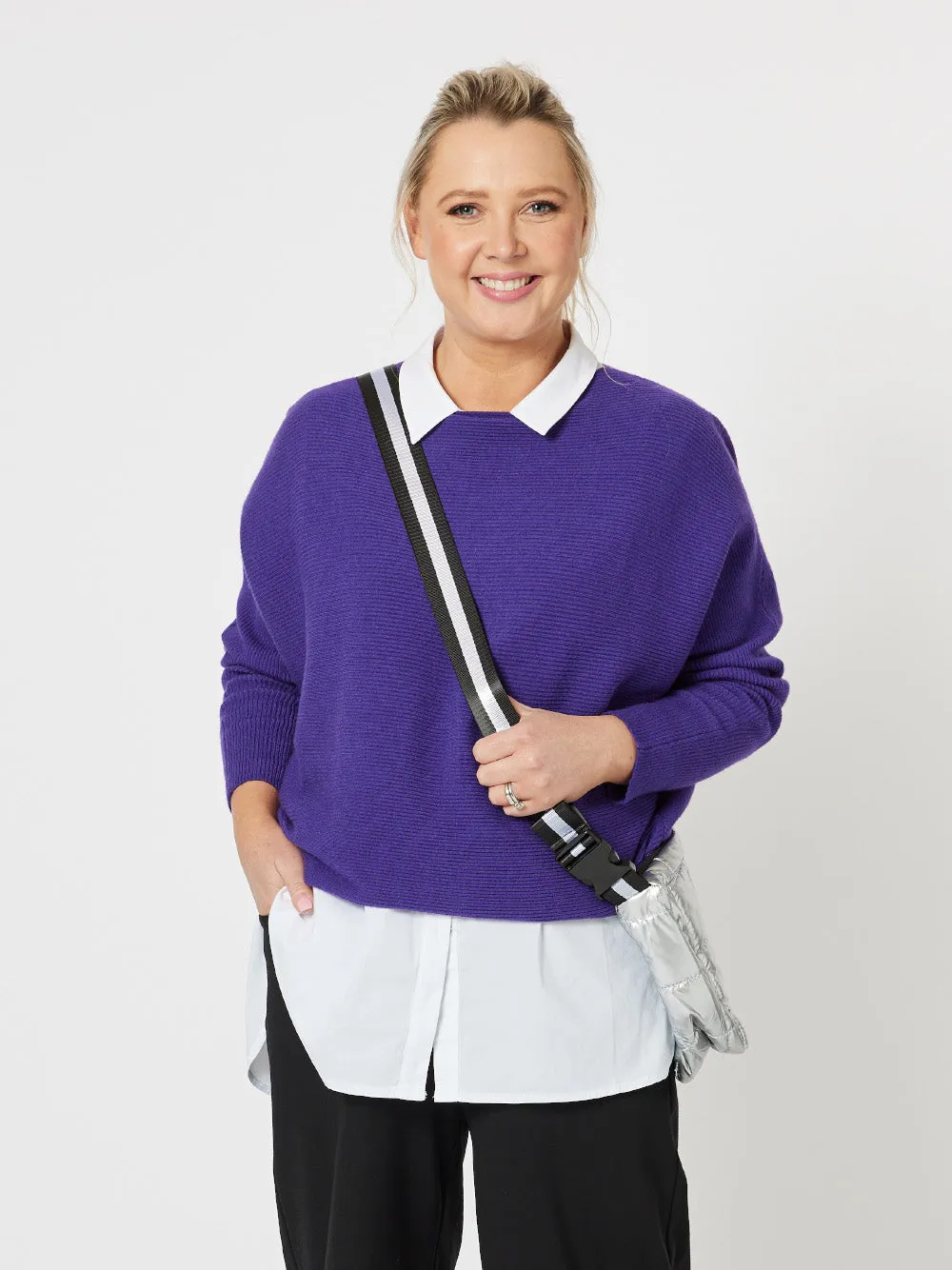Phoebe Batwing Knit - Amethyst sold by RC & Co product image thumbnail 4