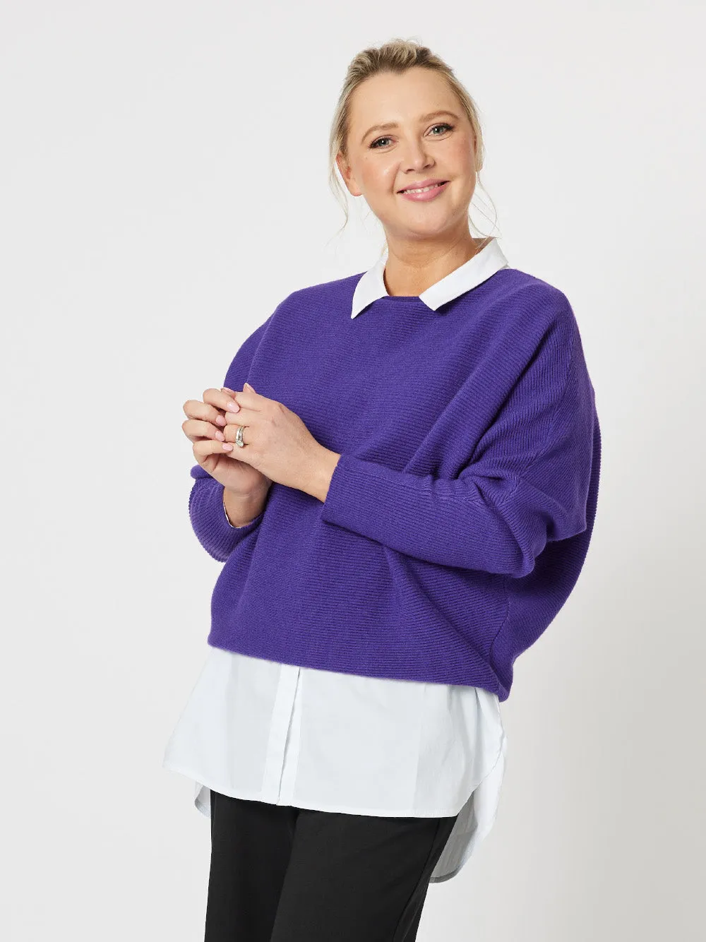 Phoebe Batwing Knit - Amethyst sold by RC & Co product image thumbnail 2