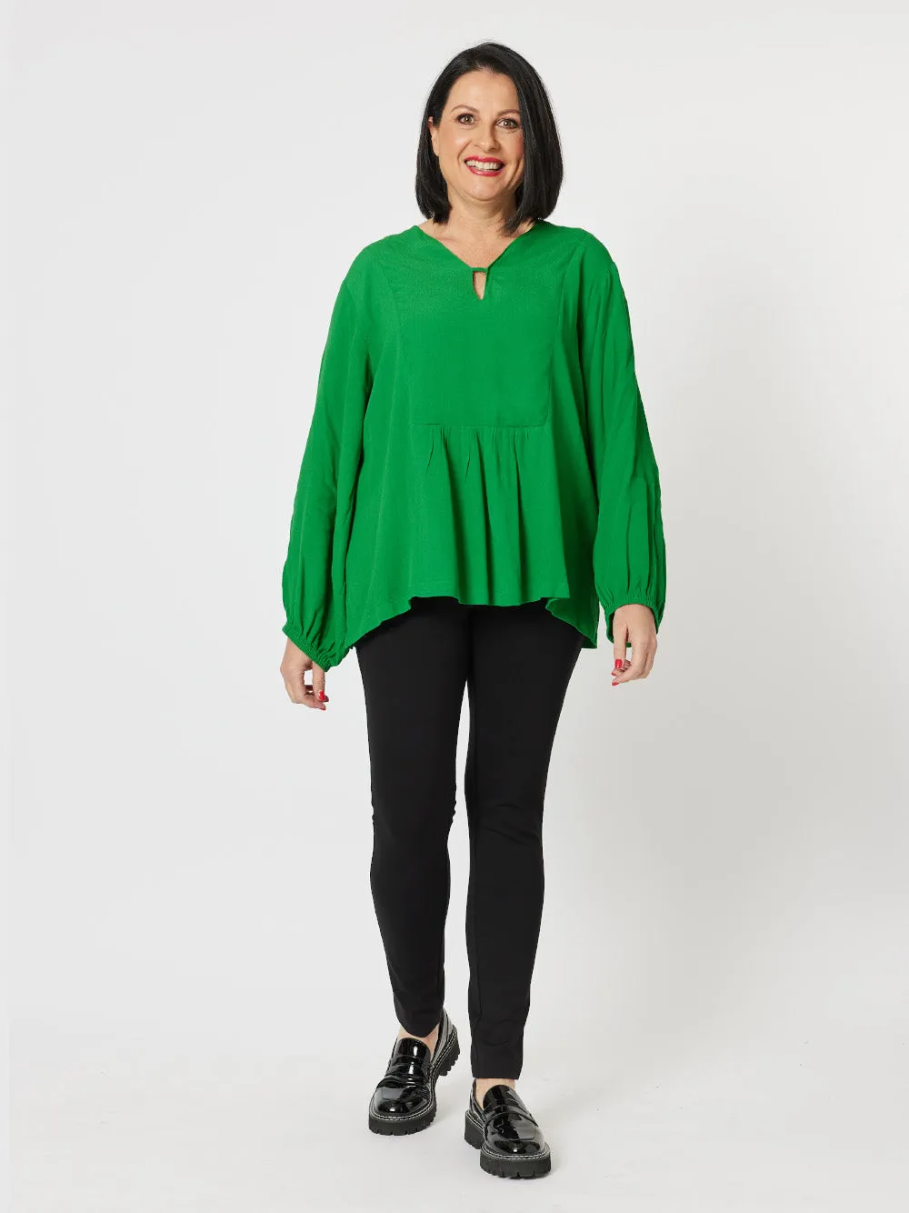 Tiffany Keyhole Top - Emerald sold by RC & Co product image thumbnail 3