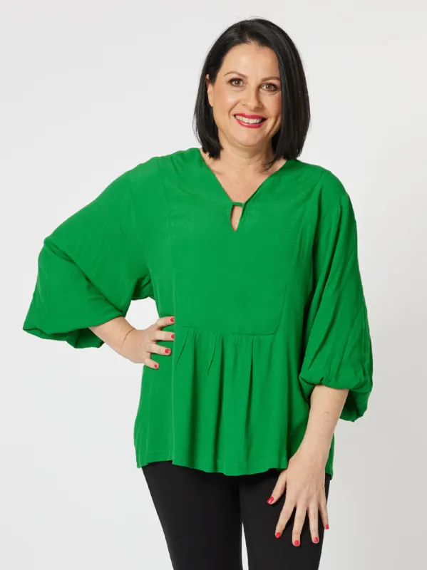 Tiffany Keyhole Top - Emerald sold by RC & Co