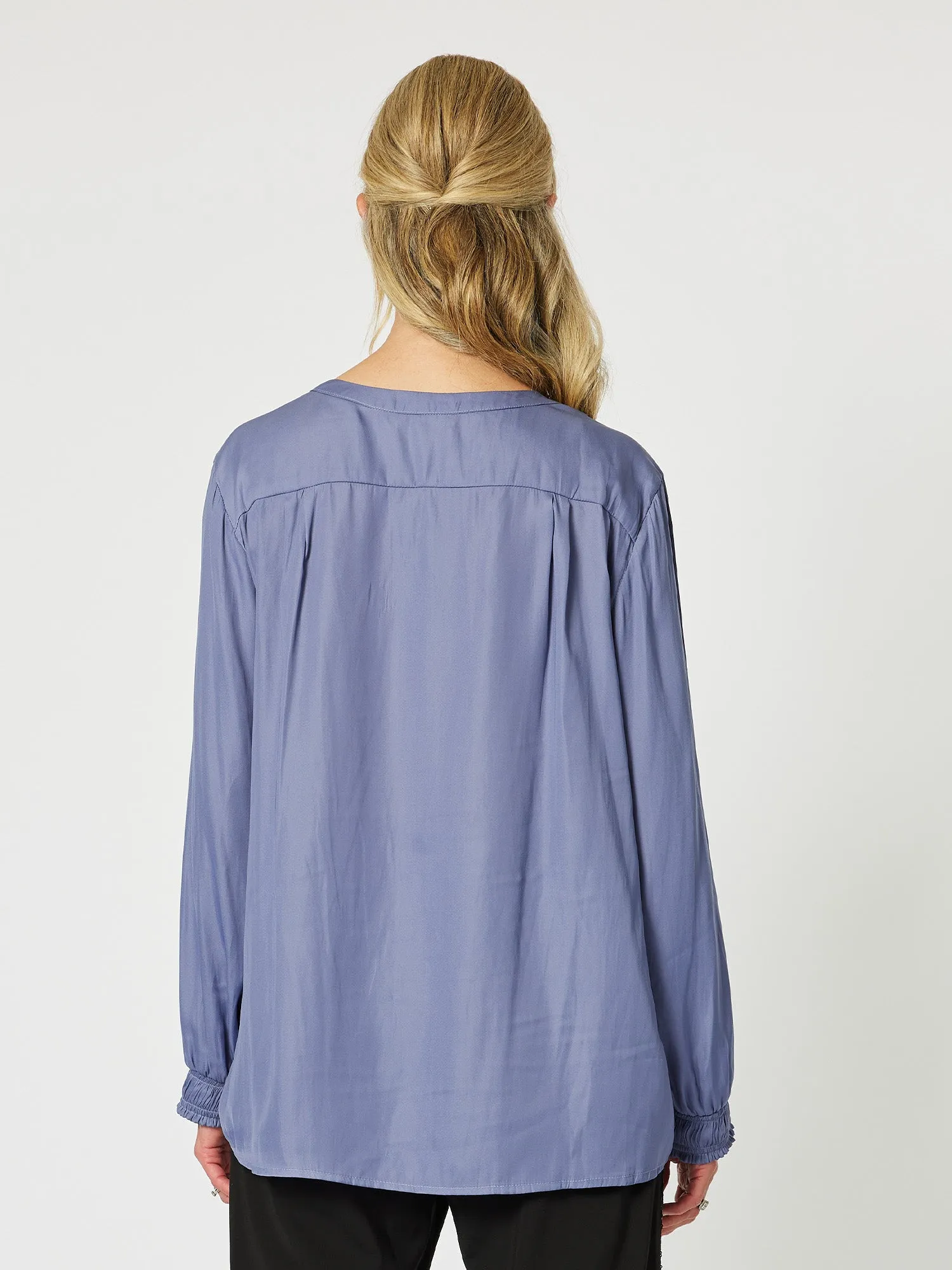 Luxe Nehru Top - Amethyst sold by RC & Co product image thumbnail 4