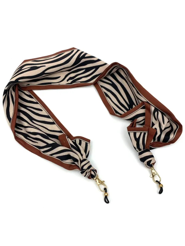 Cloth Eyewear Chain - Zebra sold by RC & Co