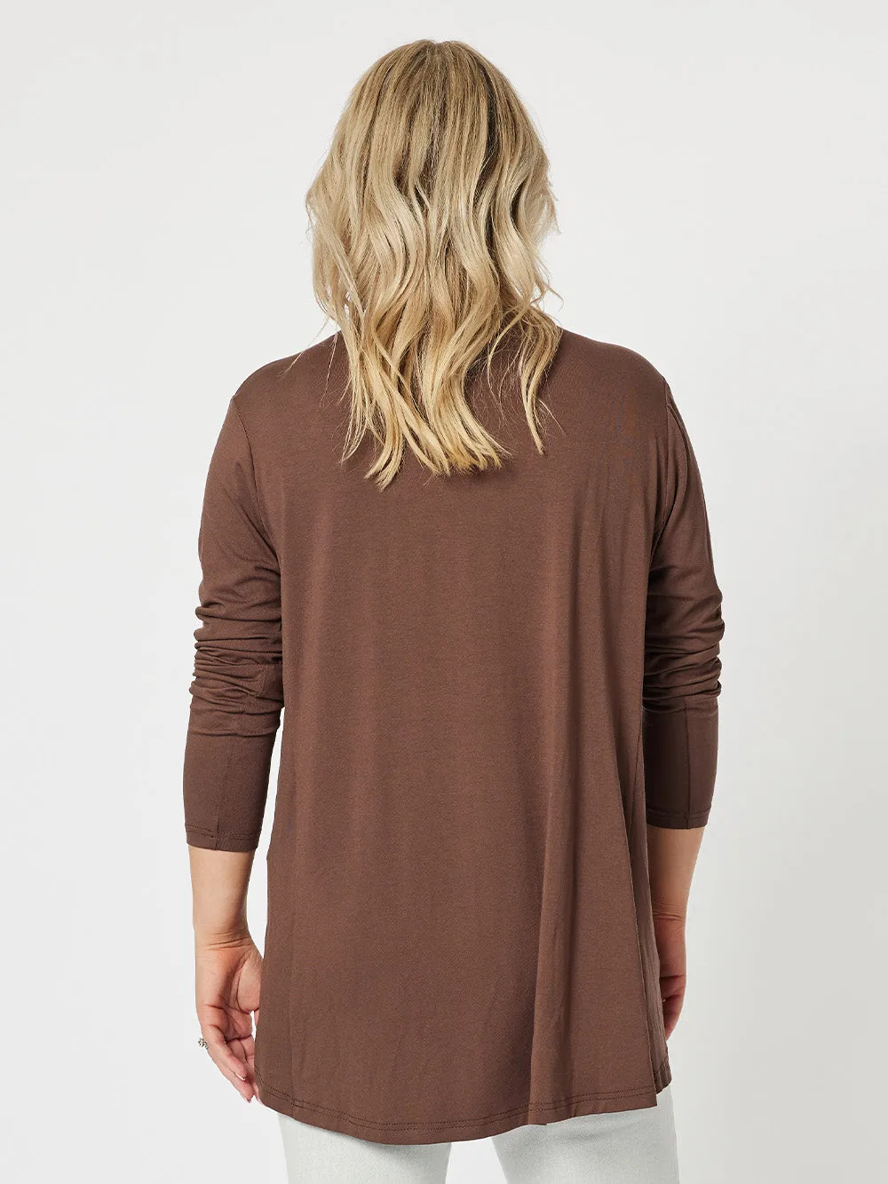 Over The Moon Long Sleeve Top - Chocolate sold by RC & Co product image thumbnail 4