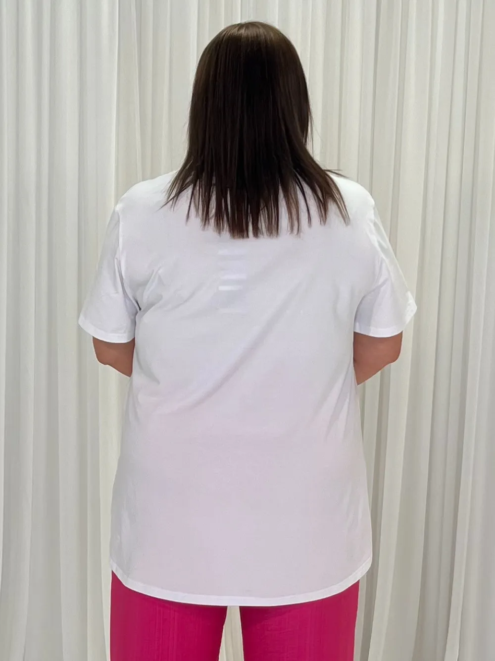 Pink Flower Tunic-White/Pink sold by RC & Co product image thumbnail 2