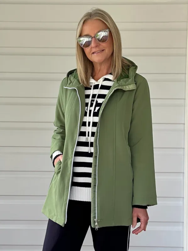 Cruise Hooded Jacket - Basil sold by RC & Co