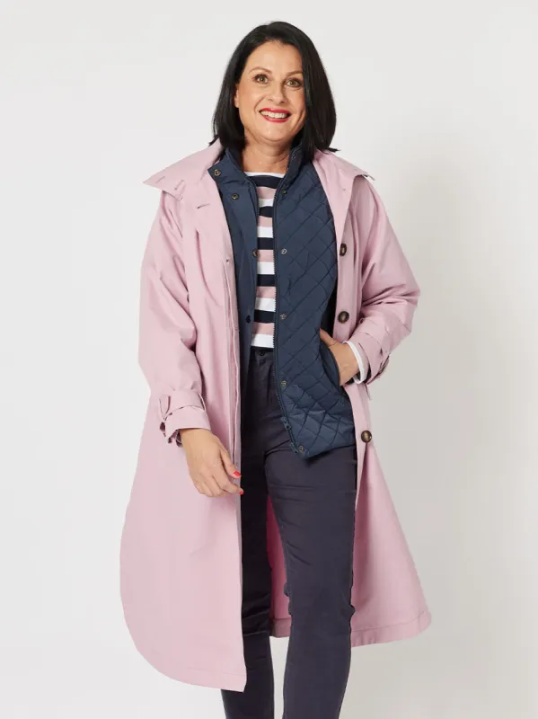 Rosa Trench Coat - Orchid sold by RC & Co