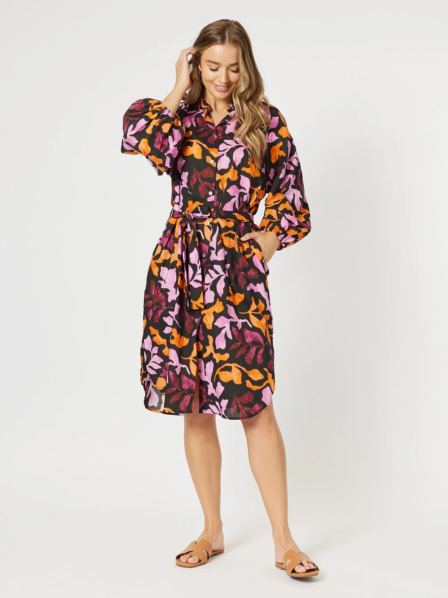 Tara Shirt Dress - Pink sold by RC & Co