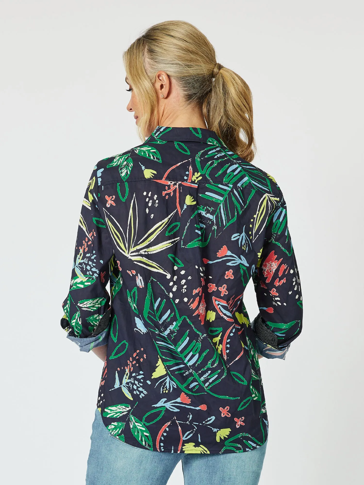 Caroline Cotton Print Shirt - Multi sold by RC & Co product image thumbnail 4