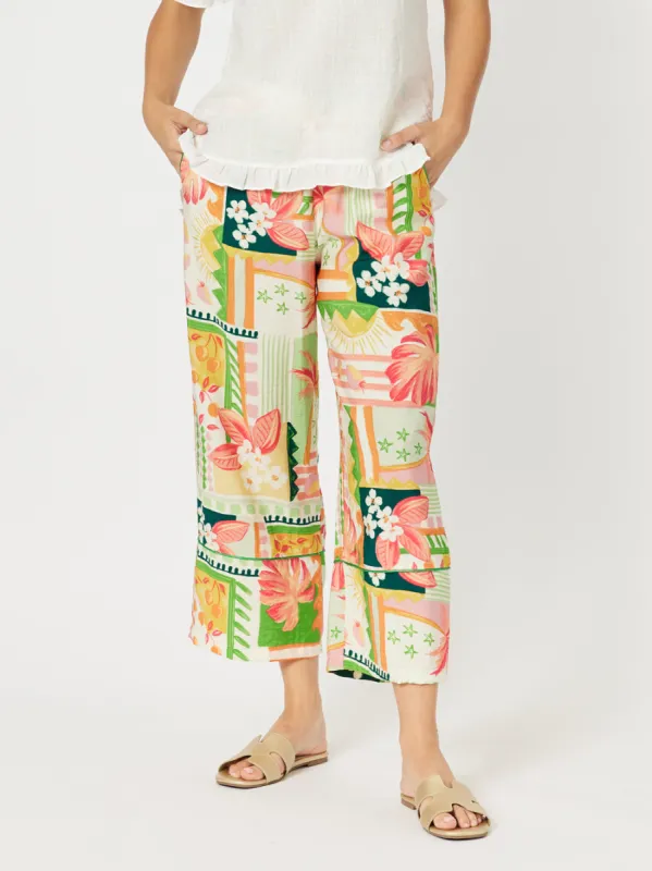 Cancun Floral Print Pant - Multi sold by RC & Co