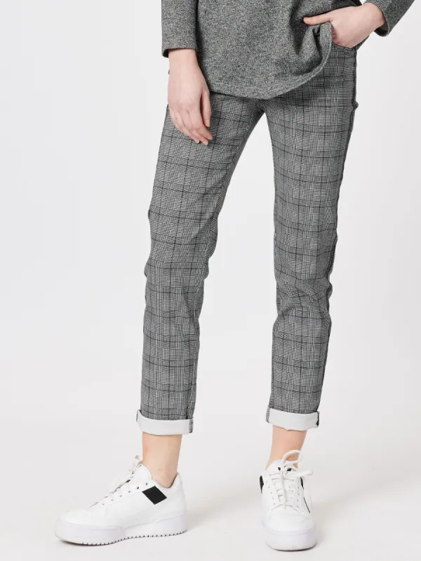 Prince of Wales Check Pant - Black/White sold by RC & Co
