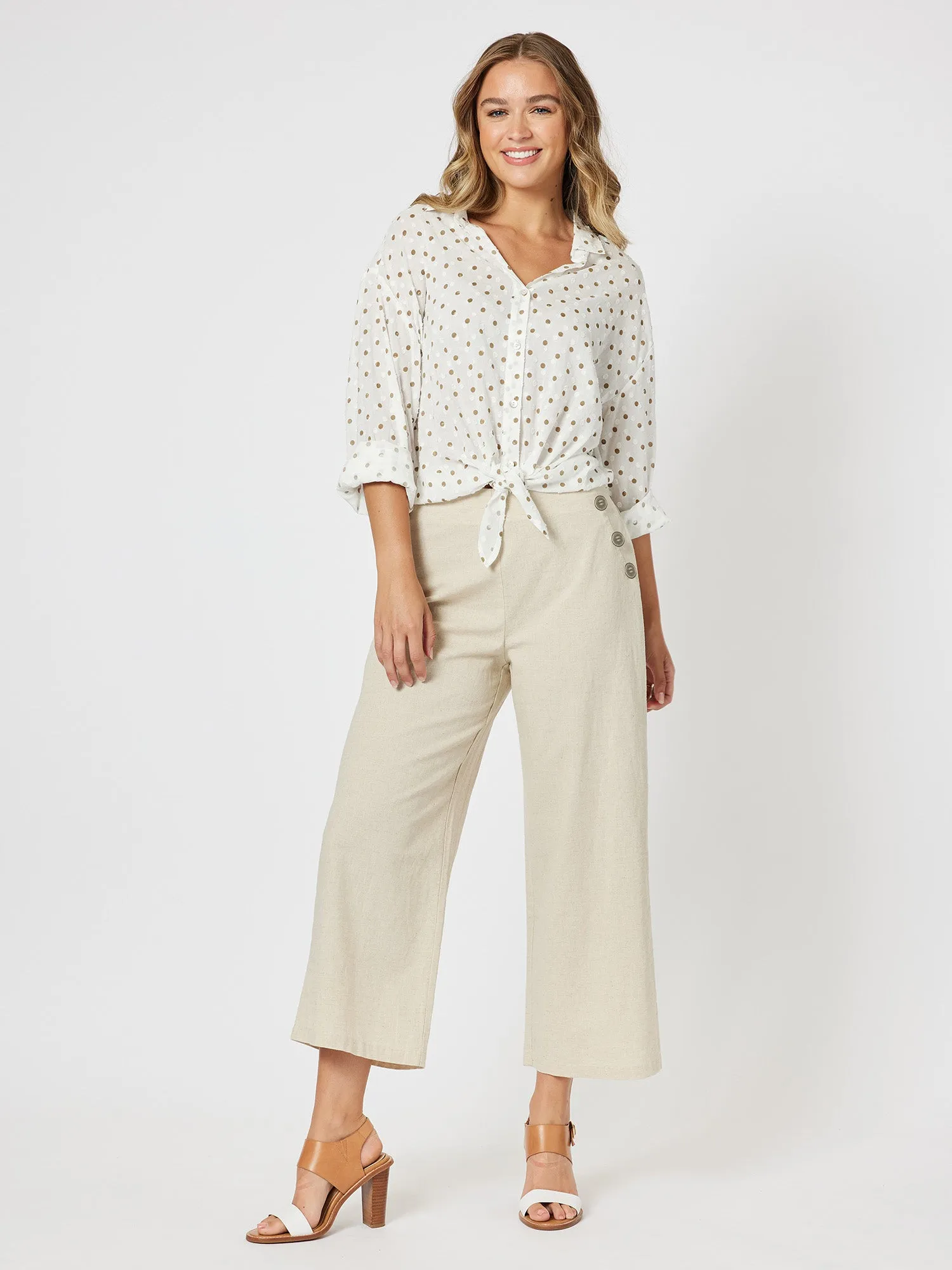 Sailor Wide Leg Pant - Natural sold by RC & Co product image thumbnail 2