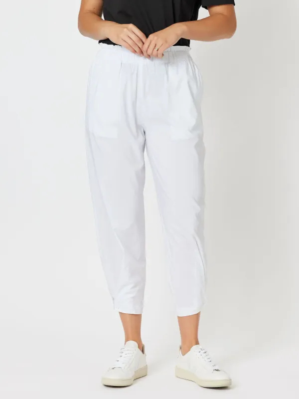 Parachute Convertible Pull On Wide Leg Pant - White sold by RC & Co