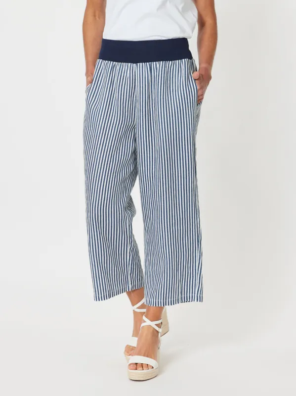 Stripe Beach Pant - Navy sold by RC & Co