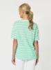 Saint Tropez Stripe Print Tee - Mint sold by RC & Co