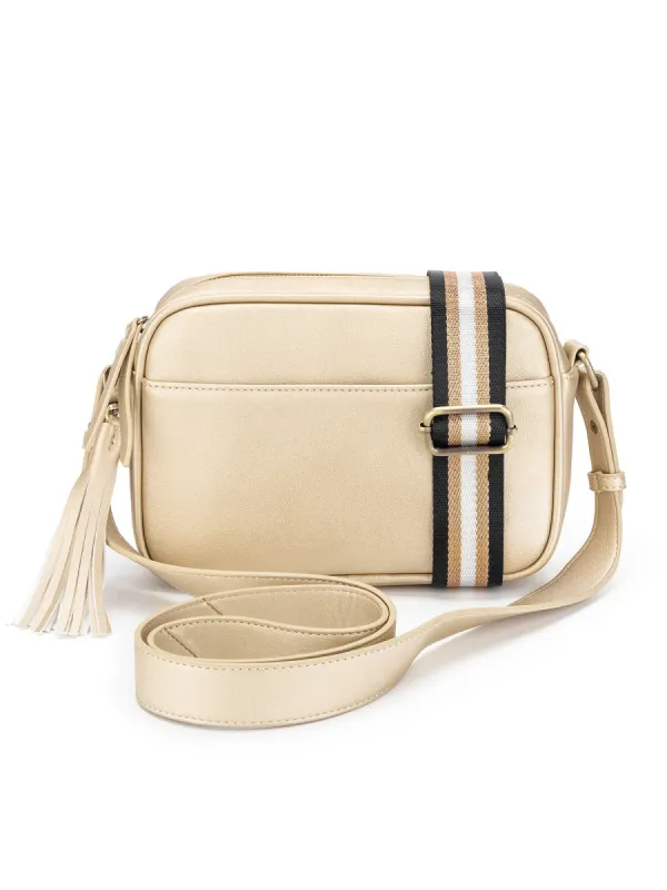 Raven Crossbody Bag - Gold sold by RC & Co