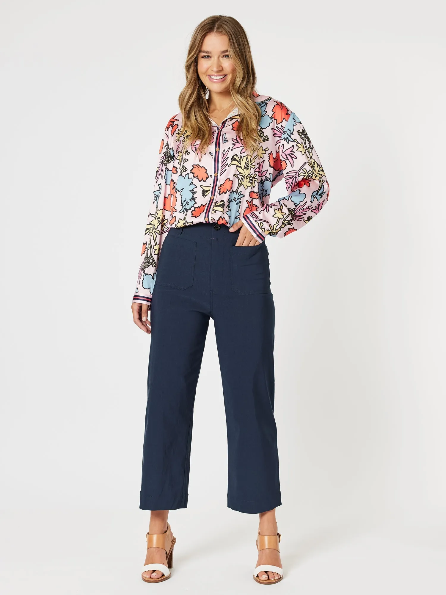 Marine Wide Leg Pant - Navy sold by RC & Co product image thumbnail 2