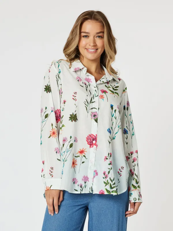 Garden Floral Print Shirt - Multi sold by RC & Co