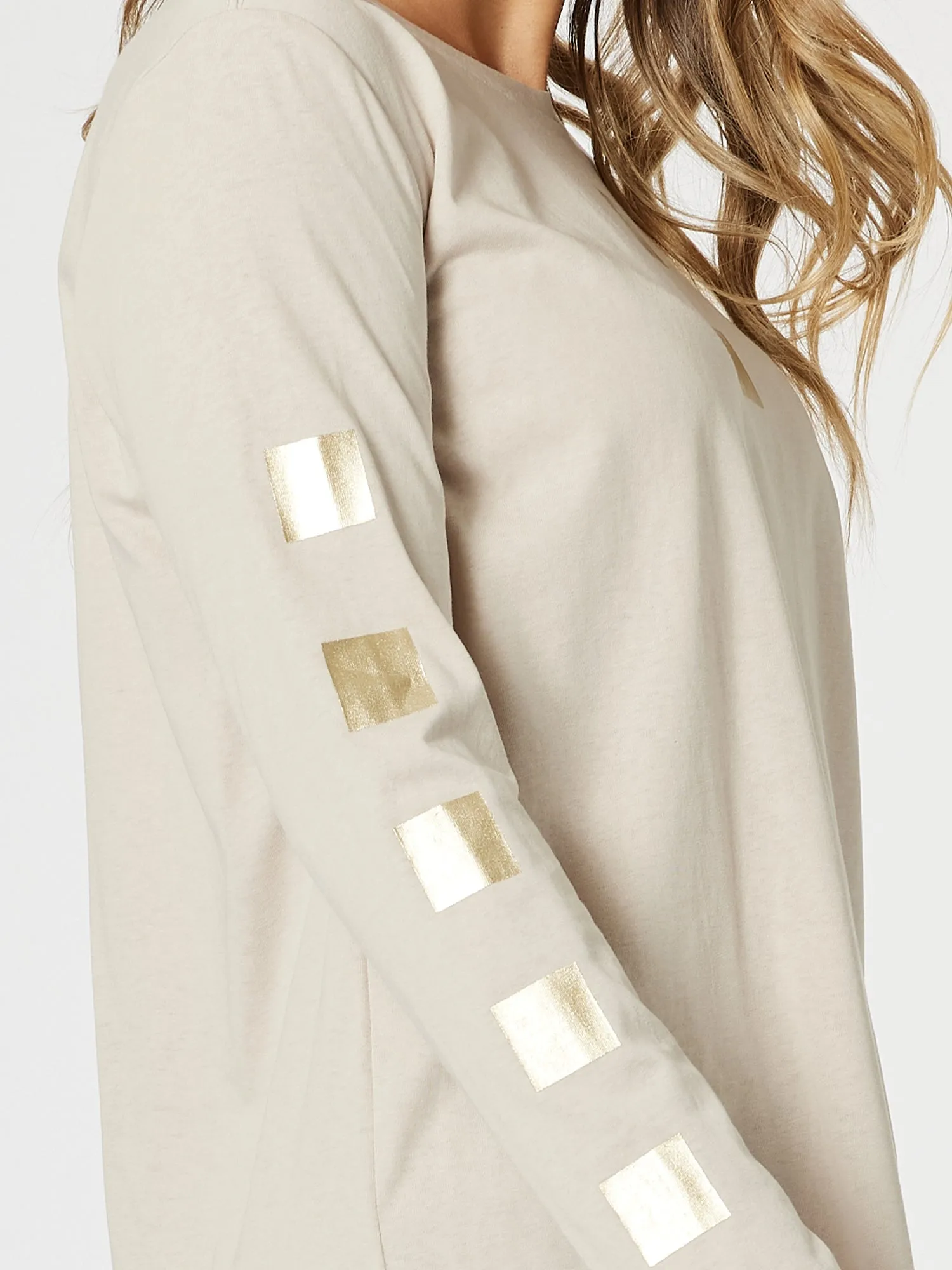 Be Square Long Sleeve Tee - Natural sold by RC & Co product image thumbnail 5
