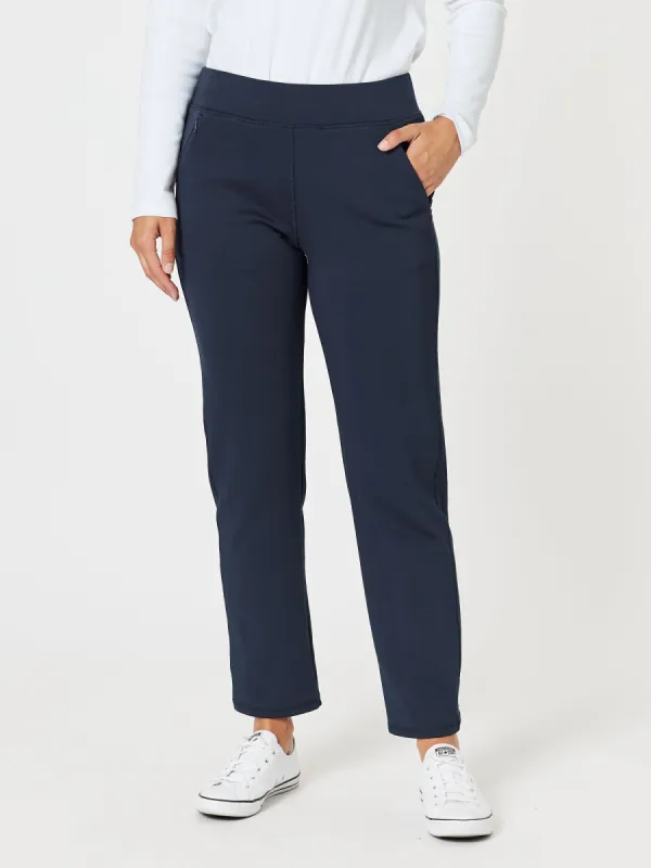 Sport Straight Leg Ponte Pant - Navy sold by RC & Co