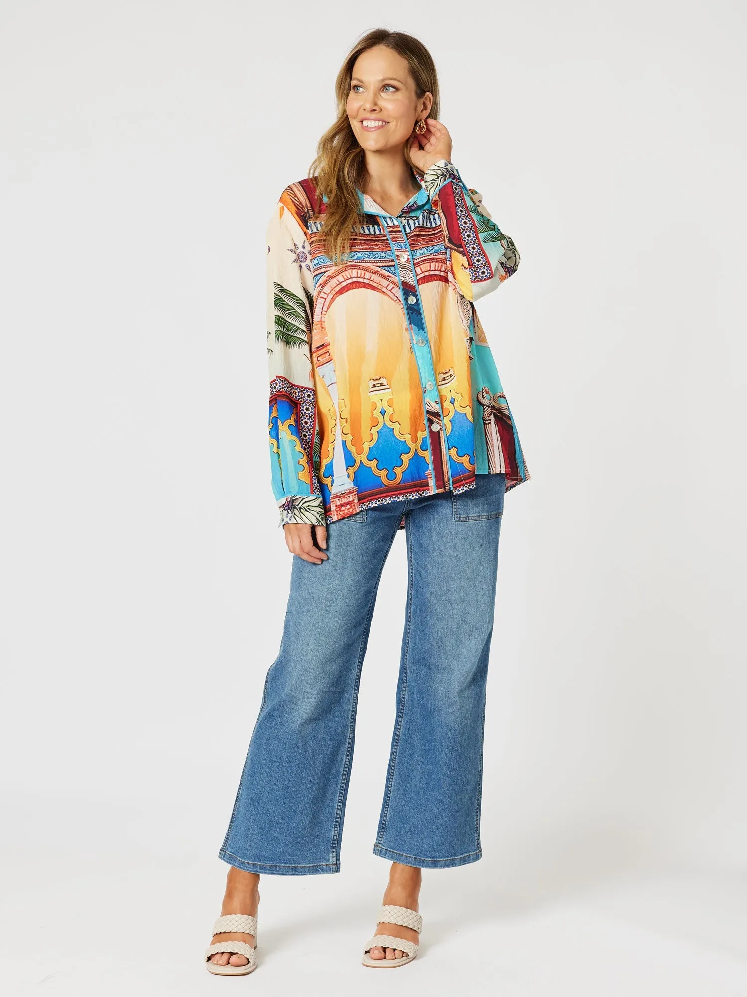 Sunset Print Shirt - Multi sold by RC & Co product image thumbnail 2