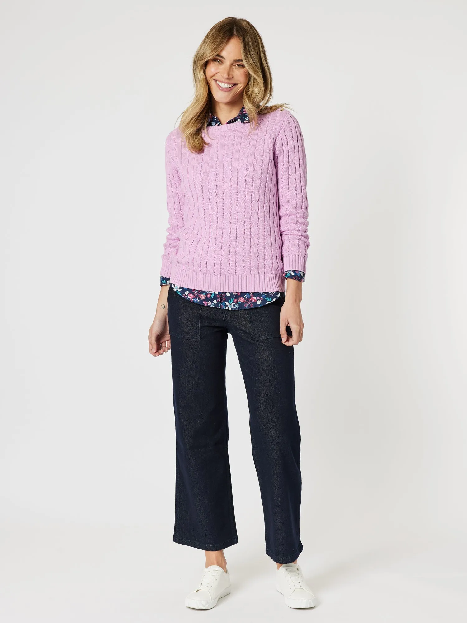 Kala Cable Knit Jumper - Orchid sold by RC & Co product image thumbnail 2