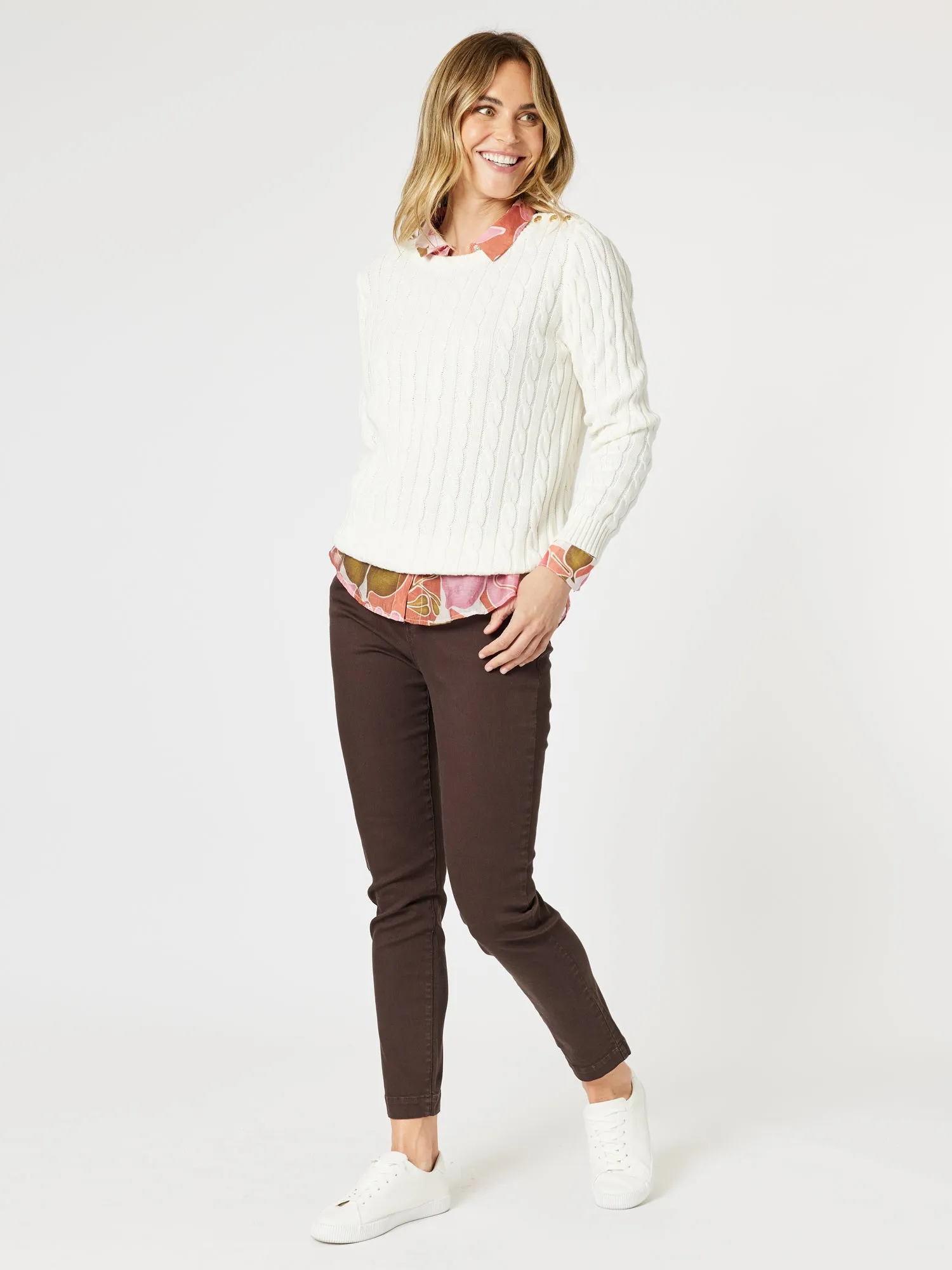 Kala Cable Knit Jumper - Ivory sold by RC & Co product image thumbnail 5