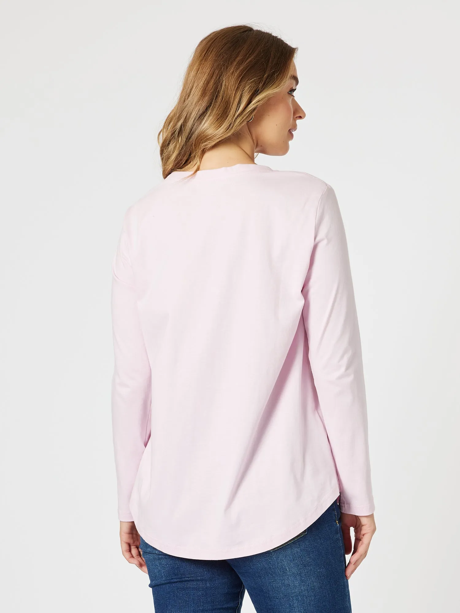 Paris Long Sleeve Tee - Pink sold by RC & Co product image thumbnail 5