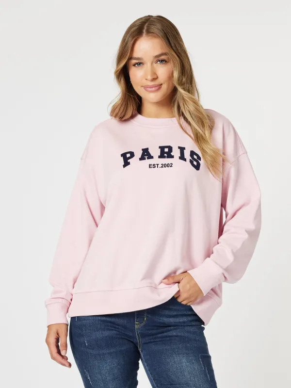 Paris Sweatshirt - Pink sold by RC & Co
