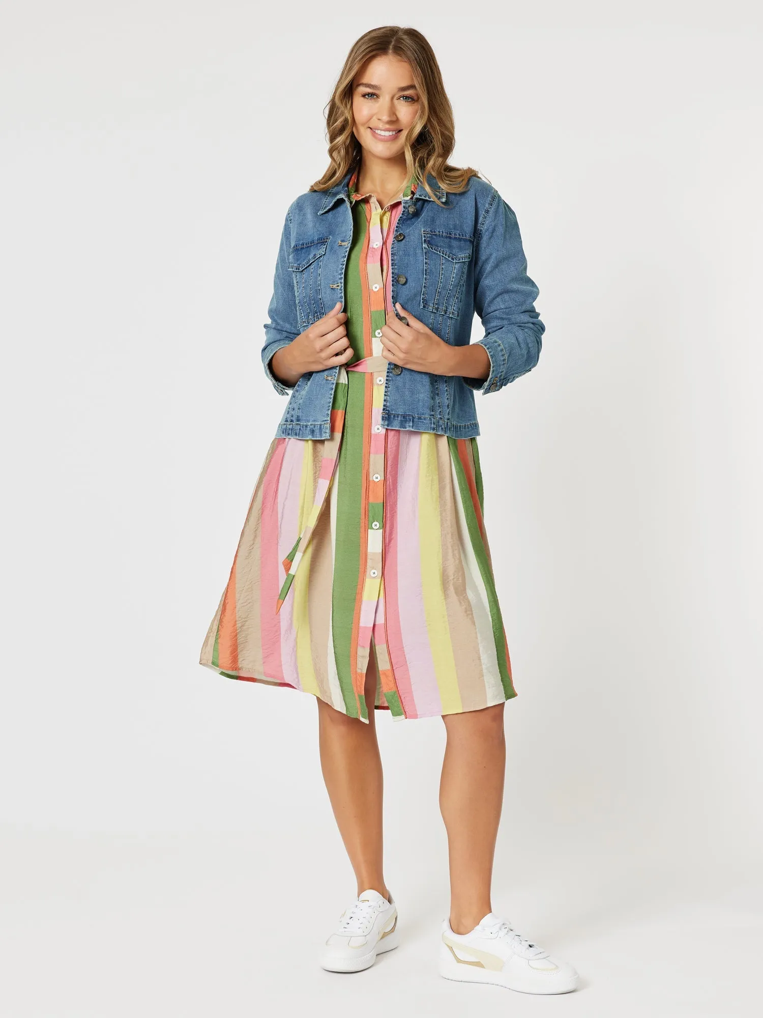 Retro Denim Jacket - Washed Denim sold by RC & Co product image thumbnail 2