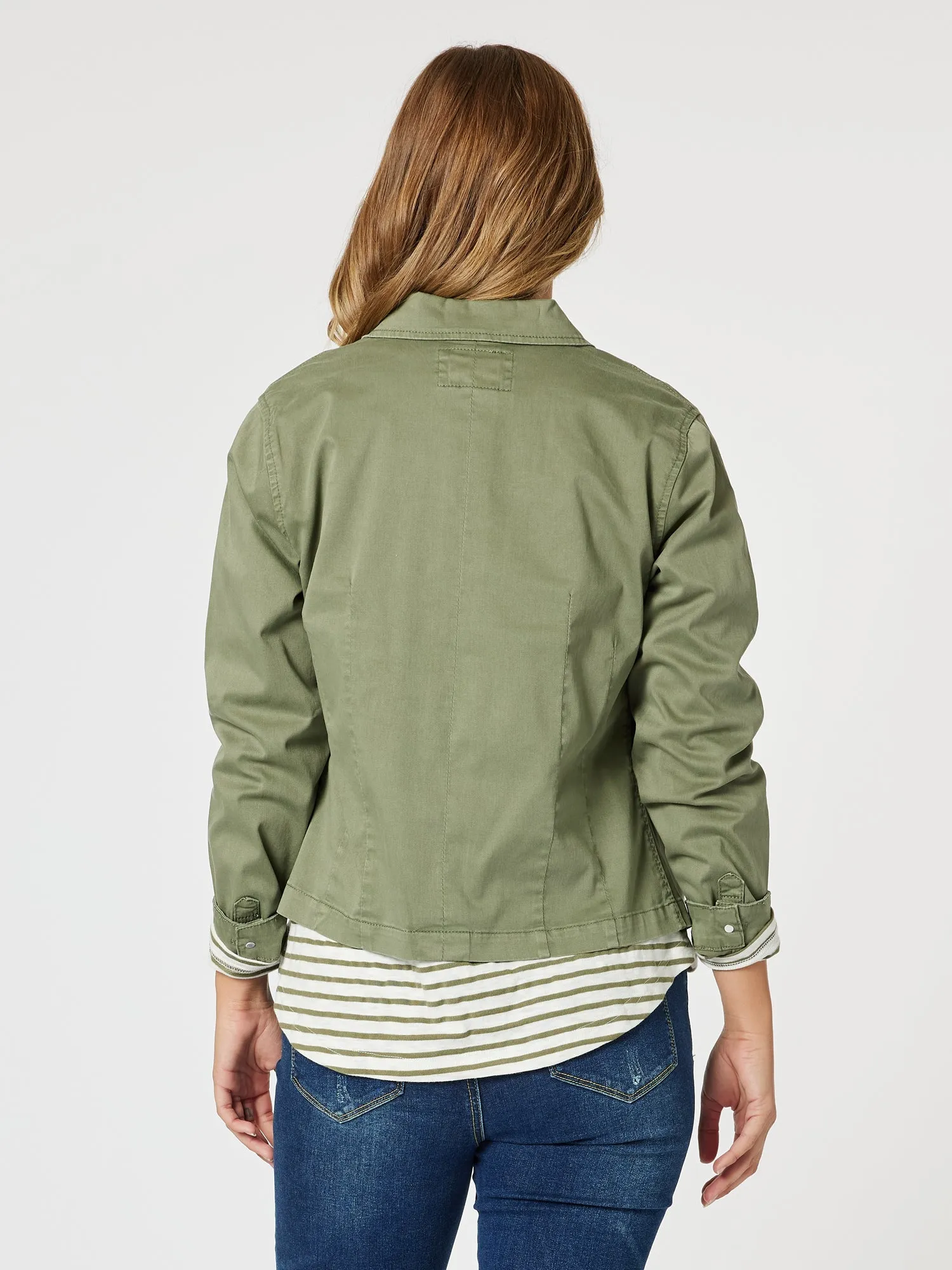 Retro Denim Jacket - Washed Khaki sold by RC & Co product image thumbnail 5