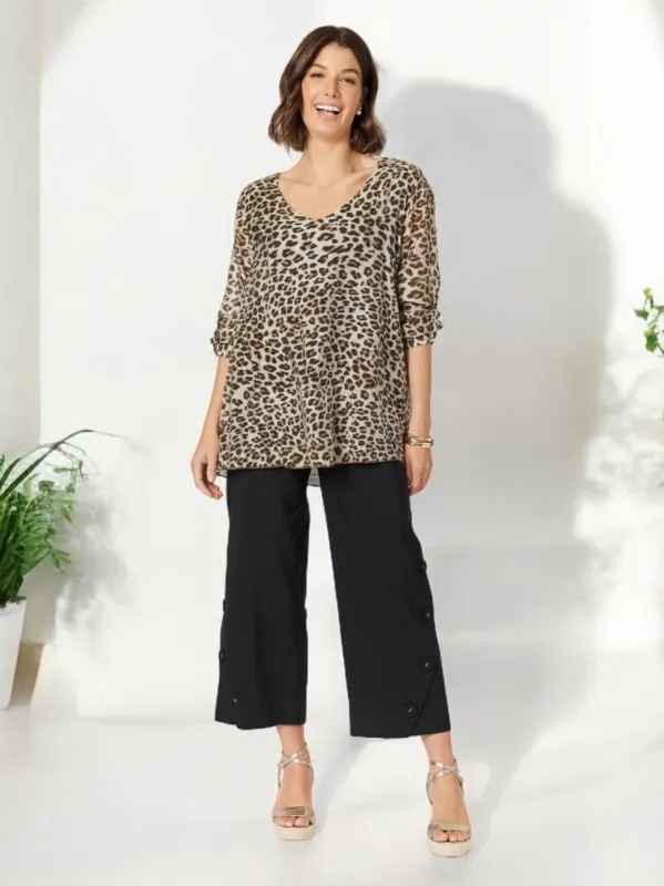 Safari Print Top - Animal sold by RC & Co