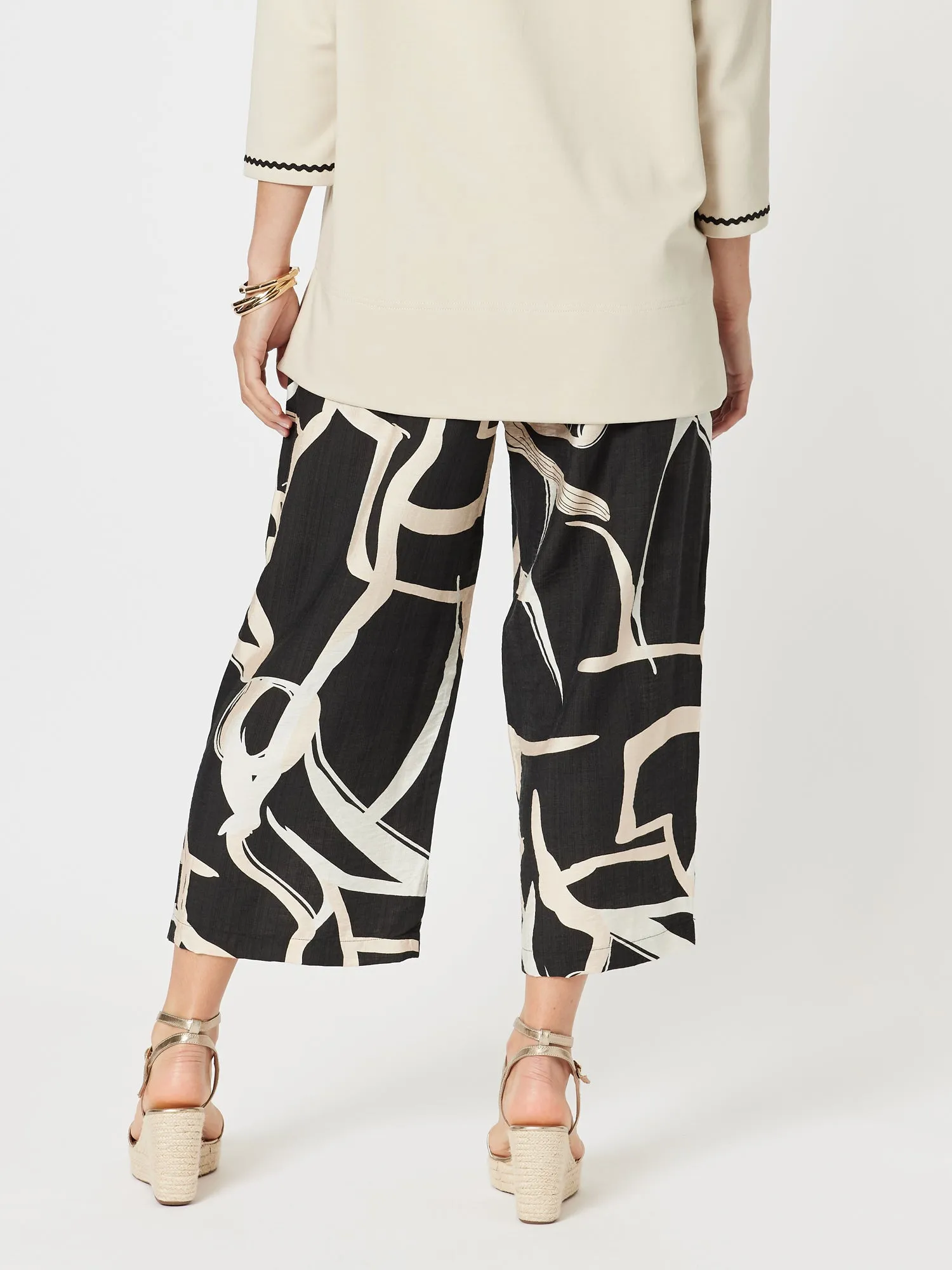 Matisse Print Wide Leg Pant - Black/Natural sold by RC & Co product image thumbnail 3