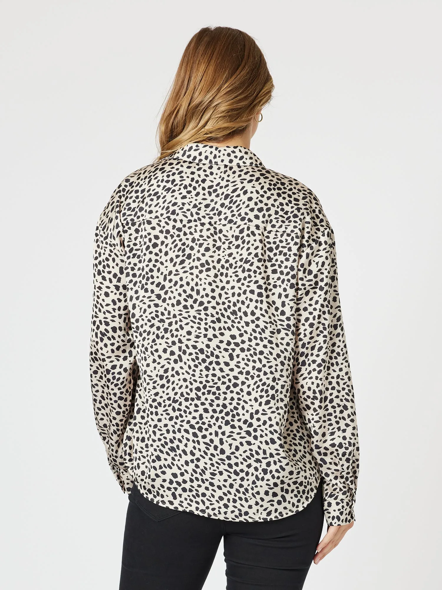 Pebble Spot Print Shirt - Natural/Black sold by RC & Co product image thumbnail 5