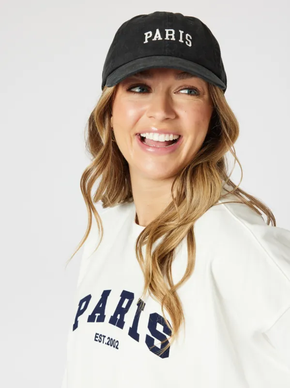 Paris Cap - Black sold by RC & Co