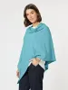 Macy Knit Poncho - Turquoise sold by RC & Co