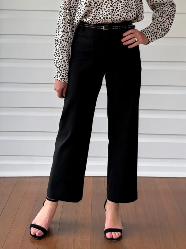 Marine Wide Leg Pant - Black sold by RC & Co