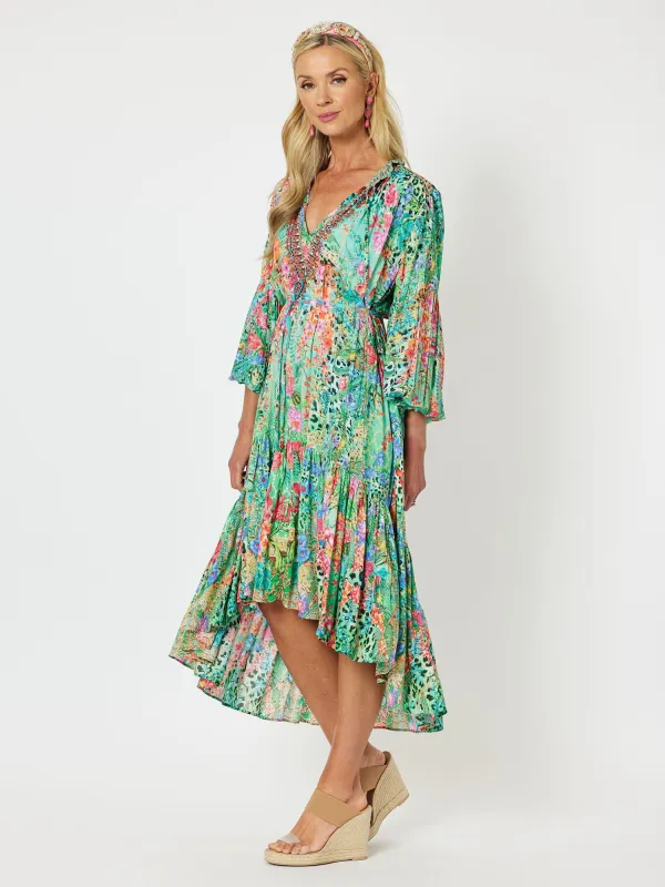 Marrakesh Print Embellished Dress - Animal sold by RC & Co