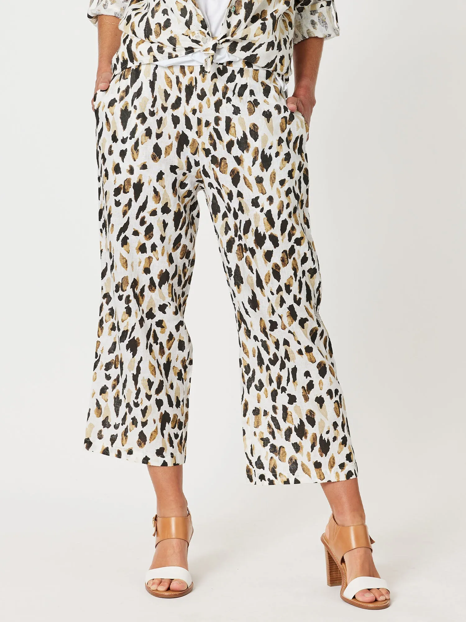 Urban Print Linen Pant - Animal sold by RC & Co