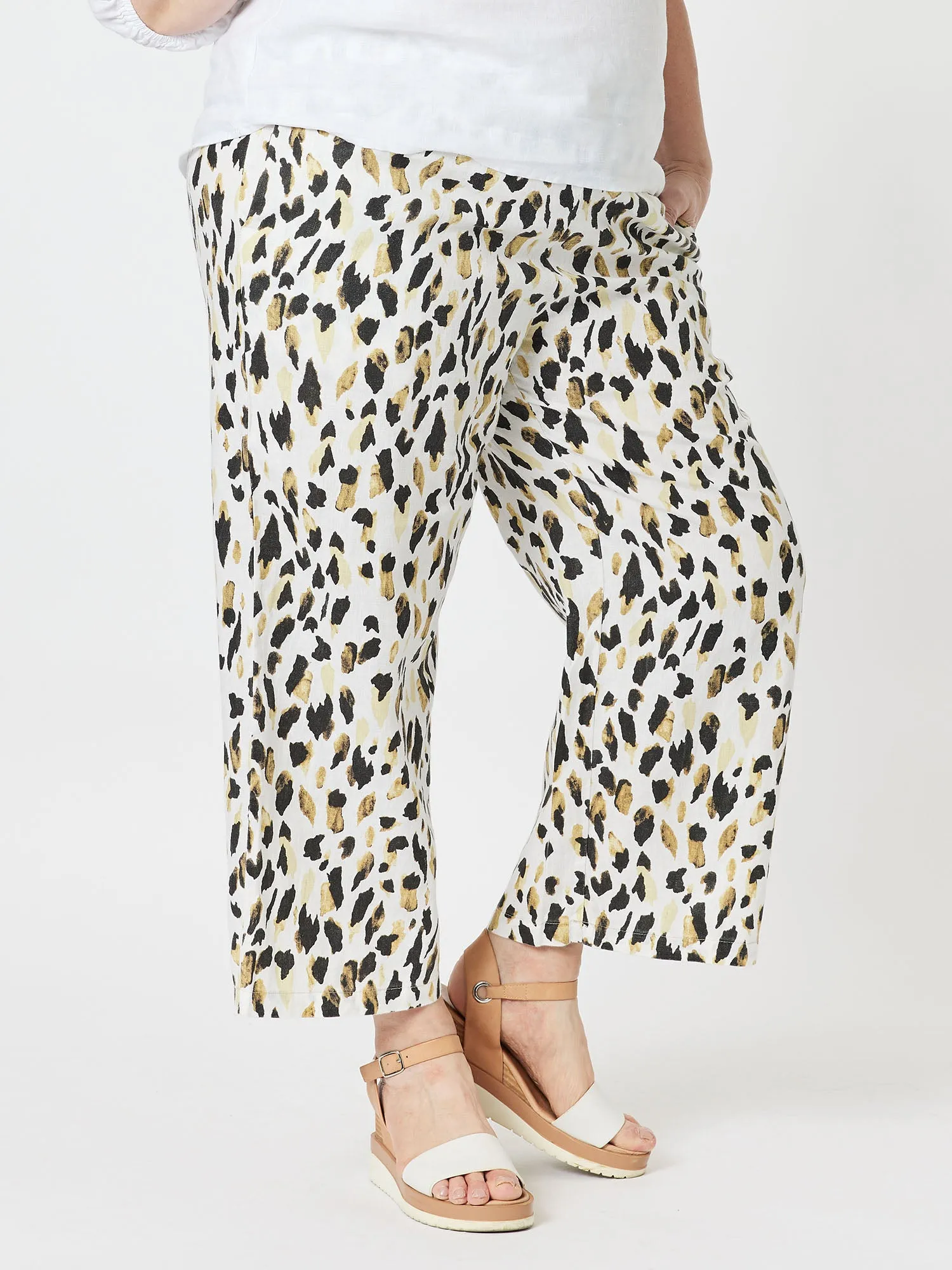 Urban Print Linen Pant - Animal sold by RC & Co product image thumbnail 4