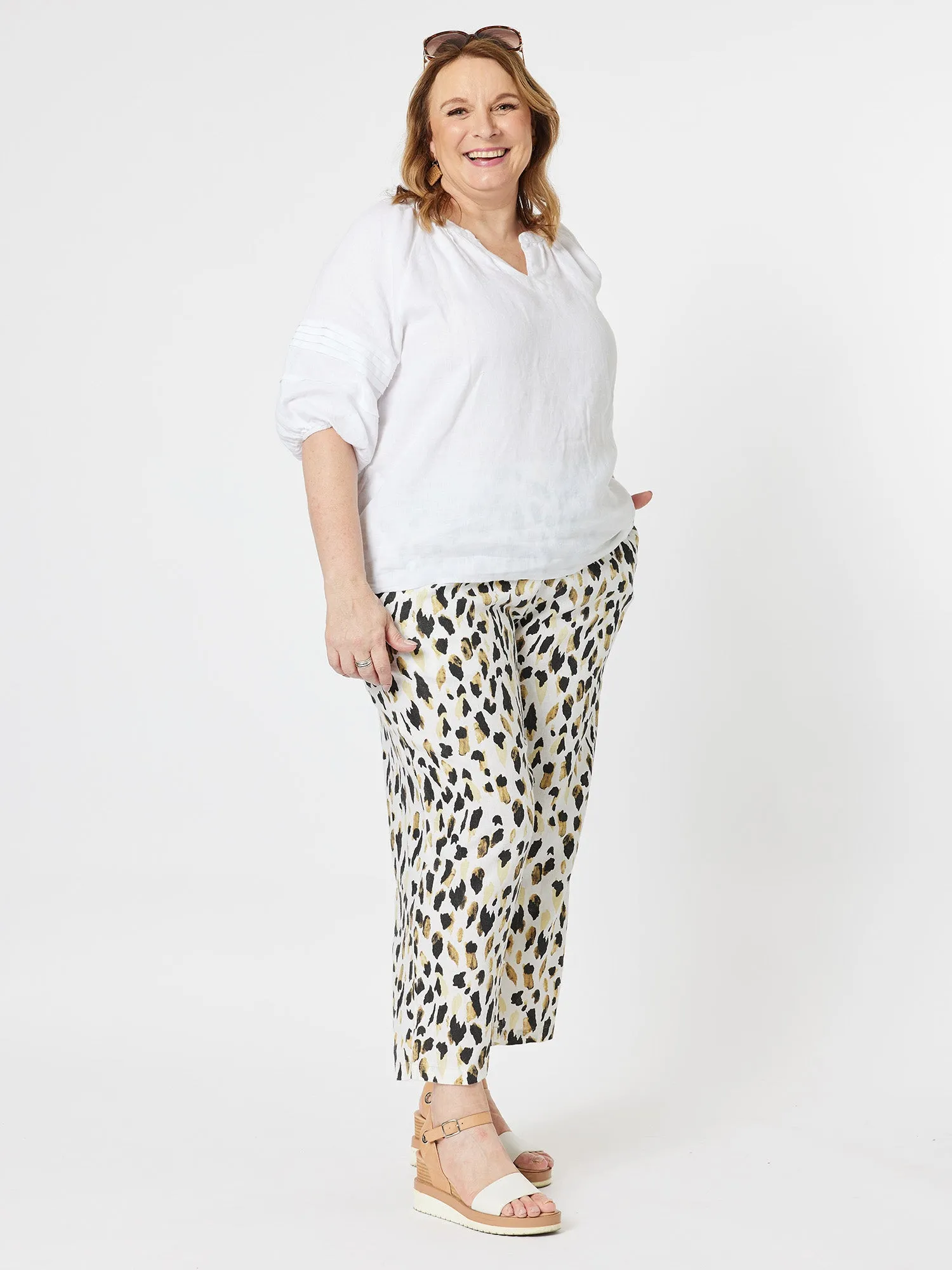 Urban Print Linen Pant - Animal sold by RC & Co product image thumbnail 2