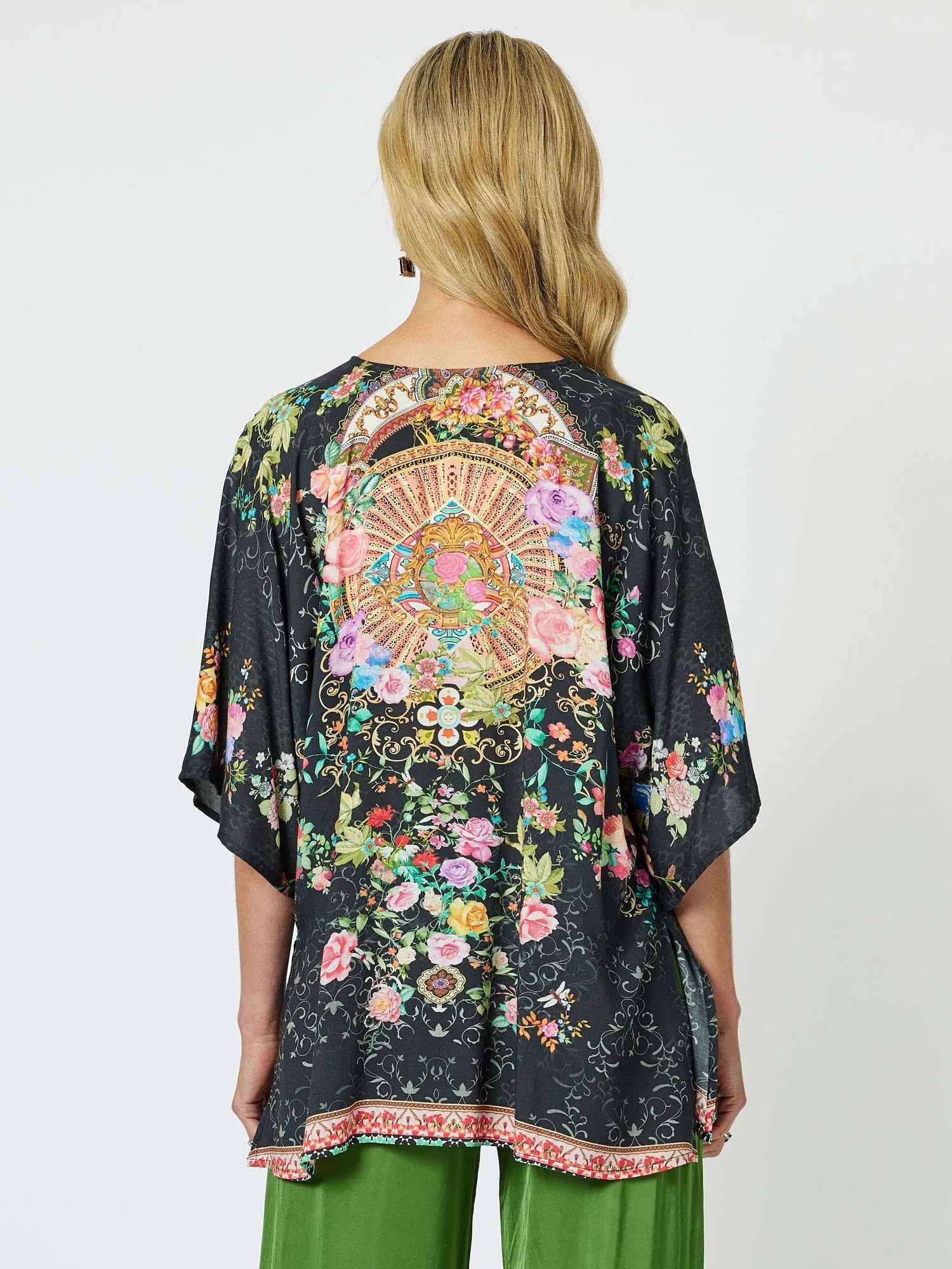 Paris Print V-Neck Top - Multi sold by RC & Co product image thumbnail 4