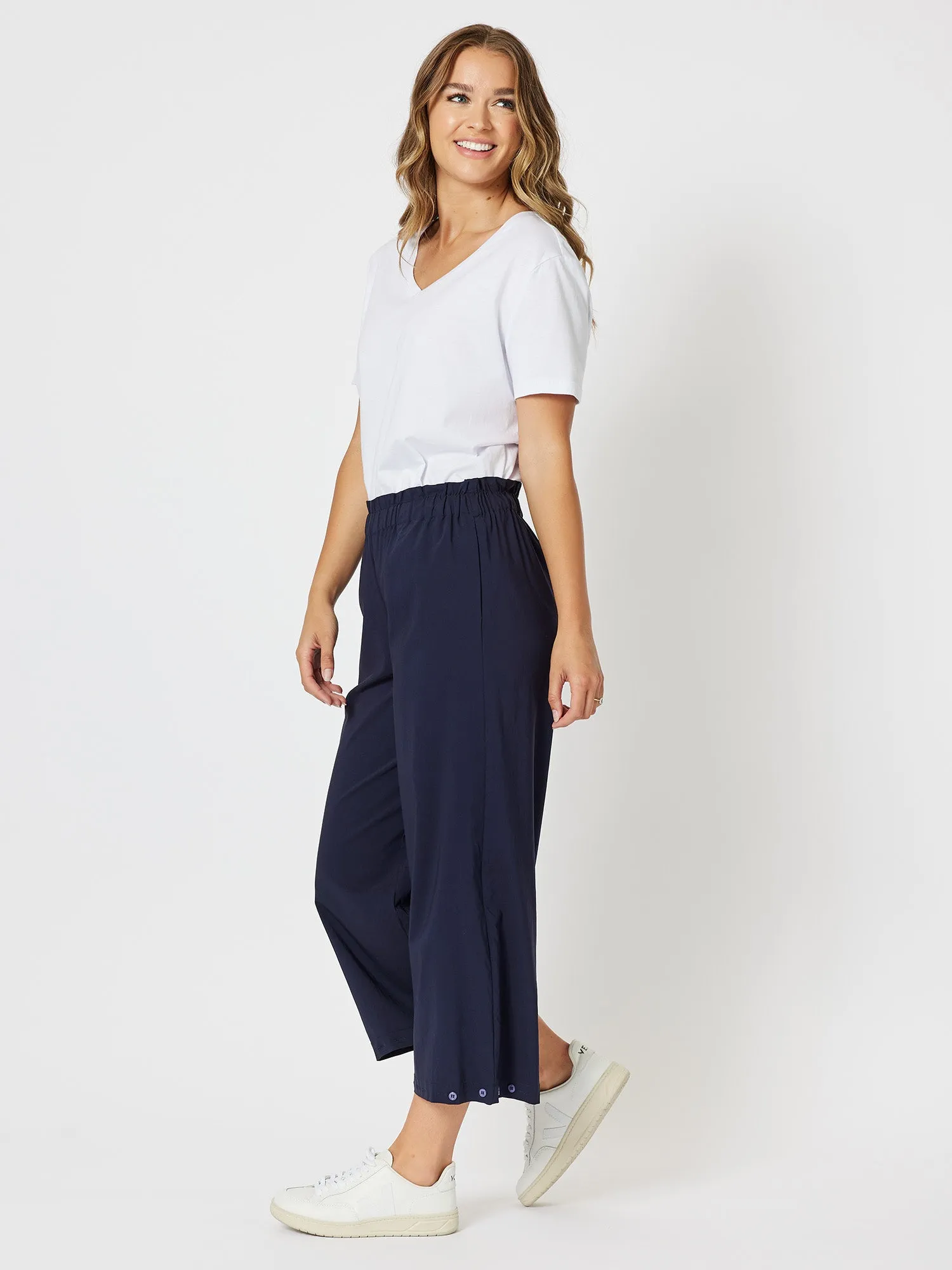Parachute Convertible Pull On Wide Leg Pant - Navy sold by RC & Co product image thumbnail 5