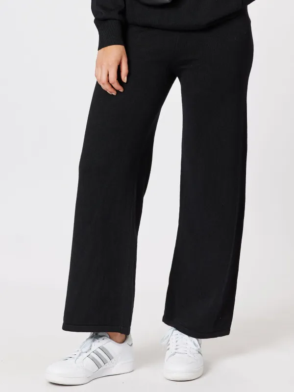 Florence Cashmere Blend Wide Leg Pant - Black sold by RC & Co
