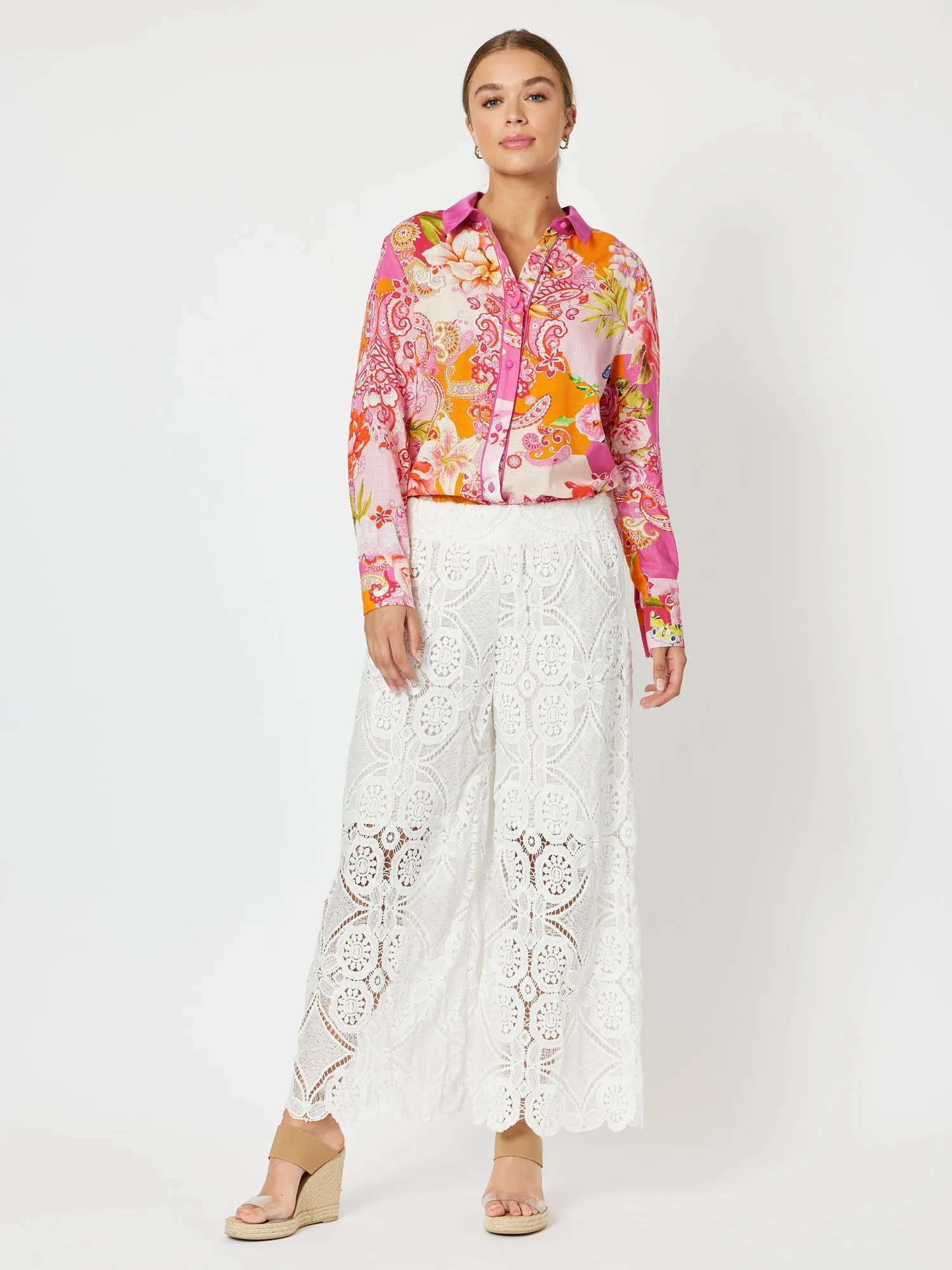 Florida Cotton Print Long Sleeve Shirt - Multi sold by RC & Co product image thumbnail 2