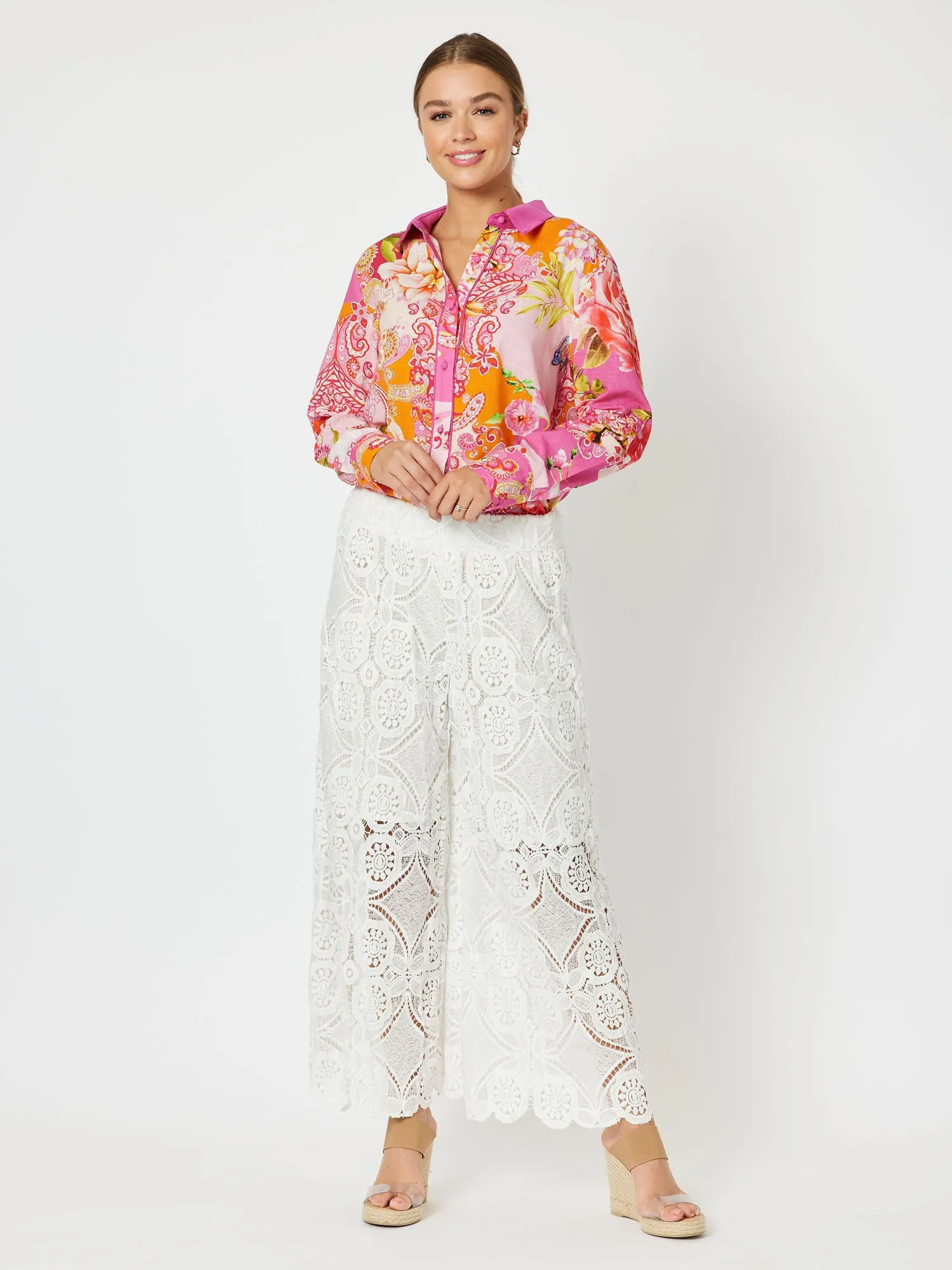 Florida Cotton Print Long Sleeve Shirt - Multi sold by RC & Co product image thumbnail 5