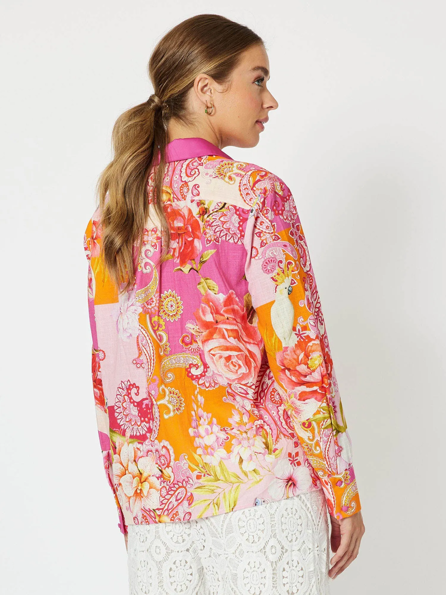 Florida Cotton Print Long Sleeve Shirt - Multi sold by RC & Co product image thumbnail 3