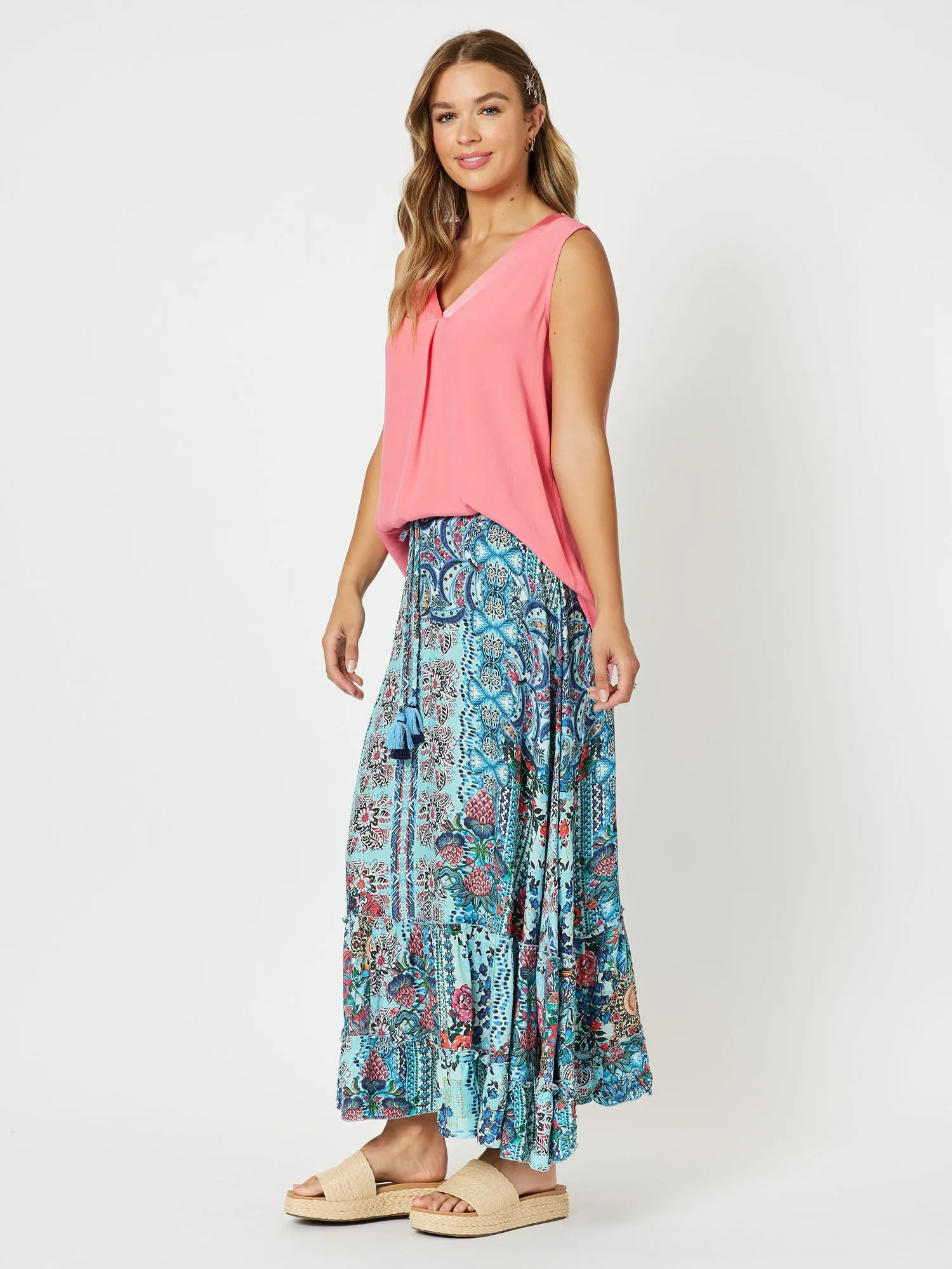 Tuxedo V - Neck Cami - Coral sold by RC & Co product image thumbnail 4