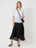 Oia Layered Pull On Midi Skirt - Black sold by RC & Co